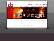 Tablet Screenshot of foundryproductsonline.com